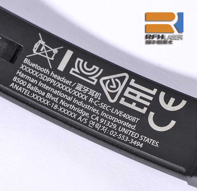 3-W-UV-Lasermarkierung Ladegerät aus schwarzem Kunststoff